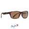 Maui Jim Mixed Plate Rectangular Sunglasses Matte Tortoise Rubber & HCL Bronze Lenses Maui Jim Emmett & Stone Country Sports Ltd