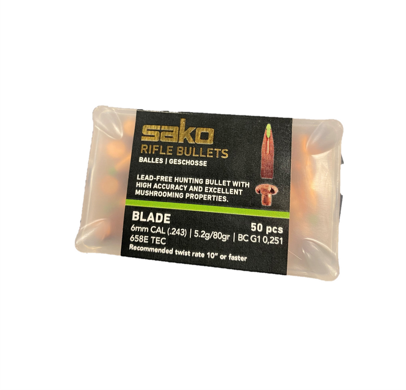 Sako 6mm Blade Projectiles 80gr TXM