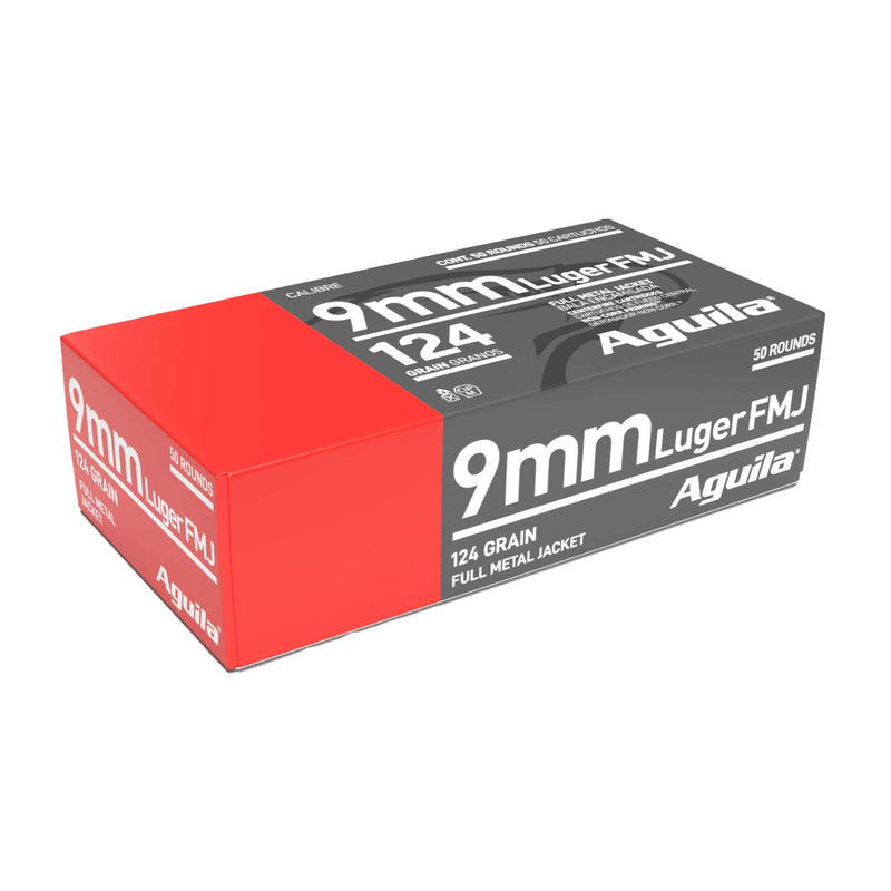 Aguila 9mm 124Gr FMJ AGUILA Emmett & Stone Country Sports Ltd