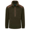 Alan Paine Aylsham Half Zip Sweater in Green