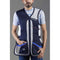 Castellani Sport Tech Shooting Vest - Right Handed in Navy Blue and White Castellani Emmett & Stone Country Sports Ltd