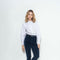 Lady Wearing a Hartwell Carina White Blouse