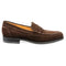 Loake 356 Classic Apron Penny Loafer in Dark Brown Suede Loake Emmett & Stone Country Sports Ltd