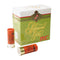 Box of 'Professional Game' shotgun shells with two shells on a white background