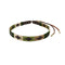 Pampeano Pampa Leather Hat Band - Beige, Light Green, Cream and Dark Green Blocks