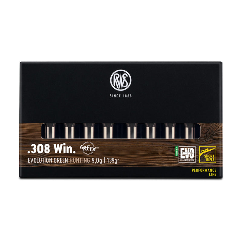 .308 WIN Evolution Green Short Rifle, 139gr