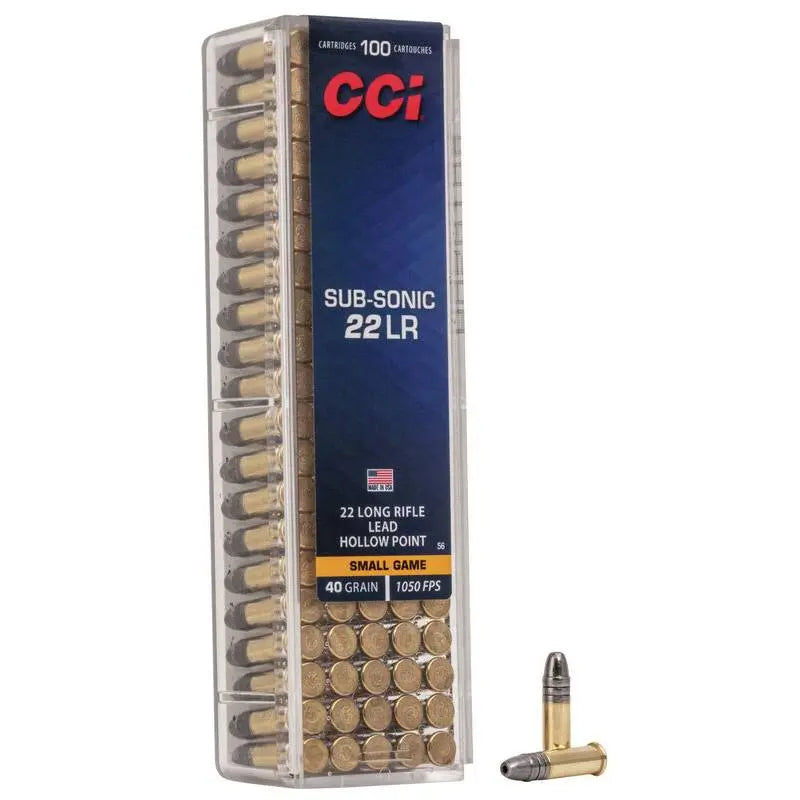 CCI Sub-Sonic Hollow Point .22LR 40gr CCI Emmett & Stone Country Sports Ltd