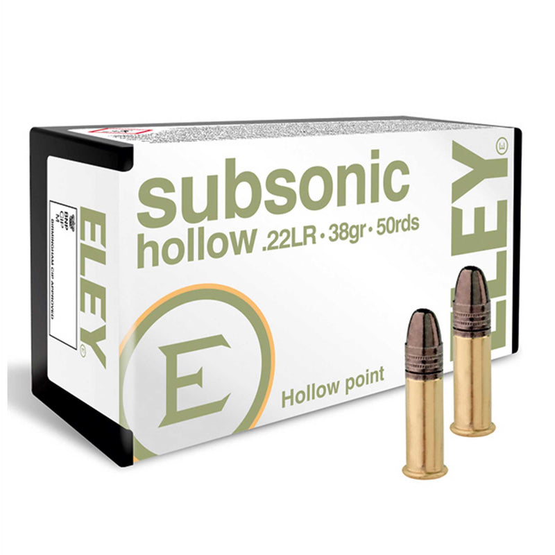 ELEY SUBSONIC HOLLOW .22LR Emmett & Stone Country Sports Ltd Emmett & Stone Country Sports Ltd
