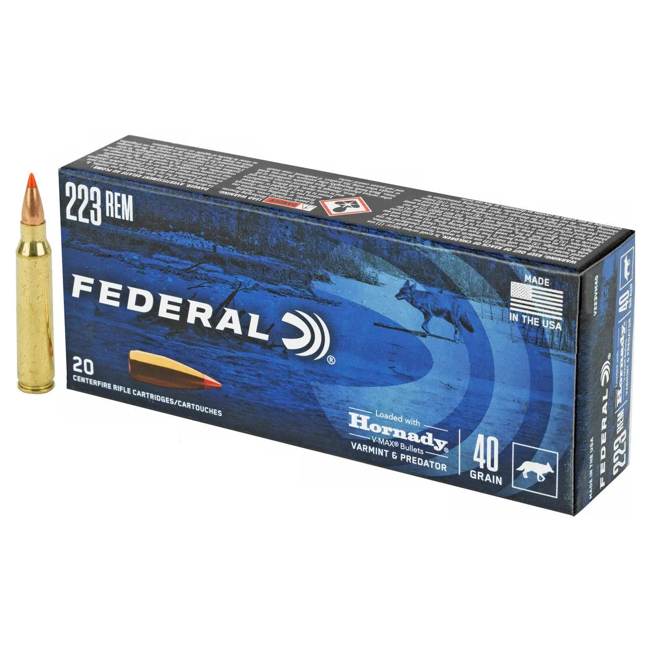 Federal Federal .223 Rem 40gr V-Max x20 – Emmett & Stone Country Sports Ltd