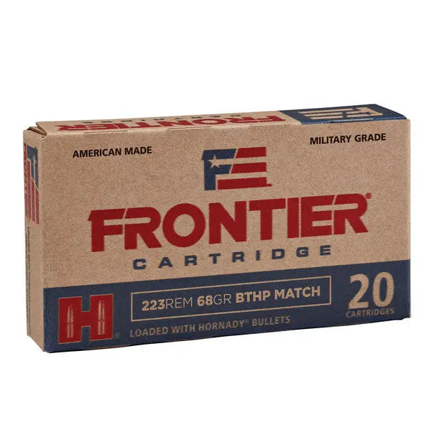 Hornady 223 Remington 68 gr BTHP Match Frontier Emmett & Stone Country Sports Ltd Emmett & Stone Country Sports Ltd