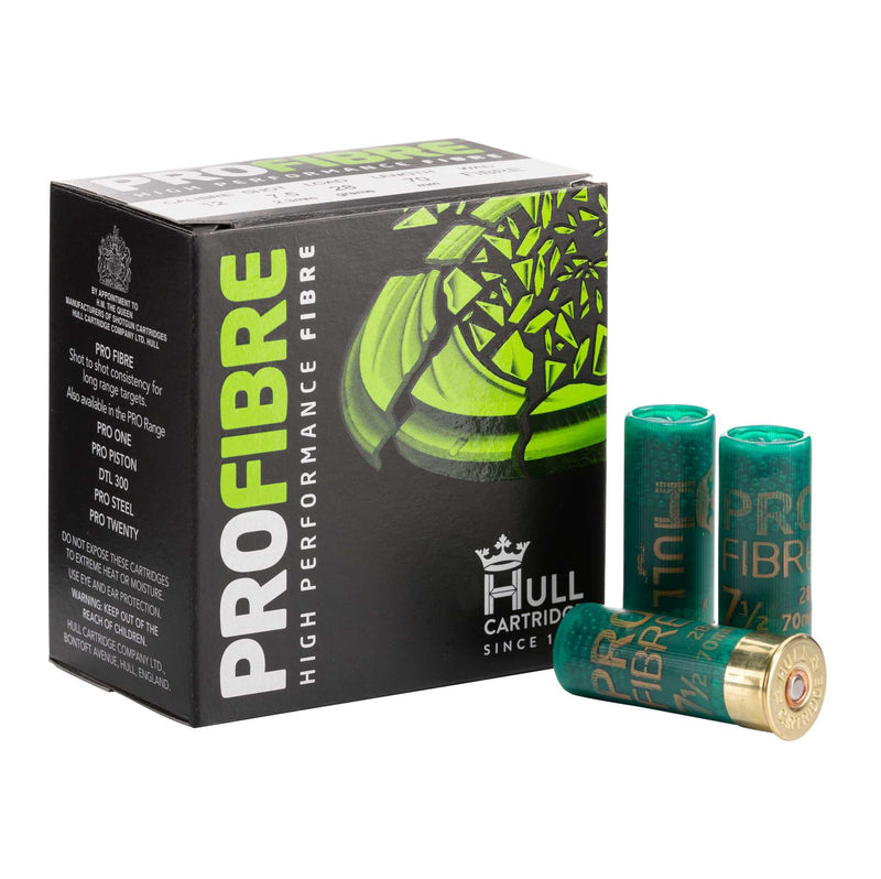 Hull 12G Pro Fibre 28gr HULL CARTRIDGE Emmett & Stone Country Sports Ltd